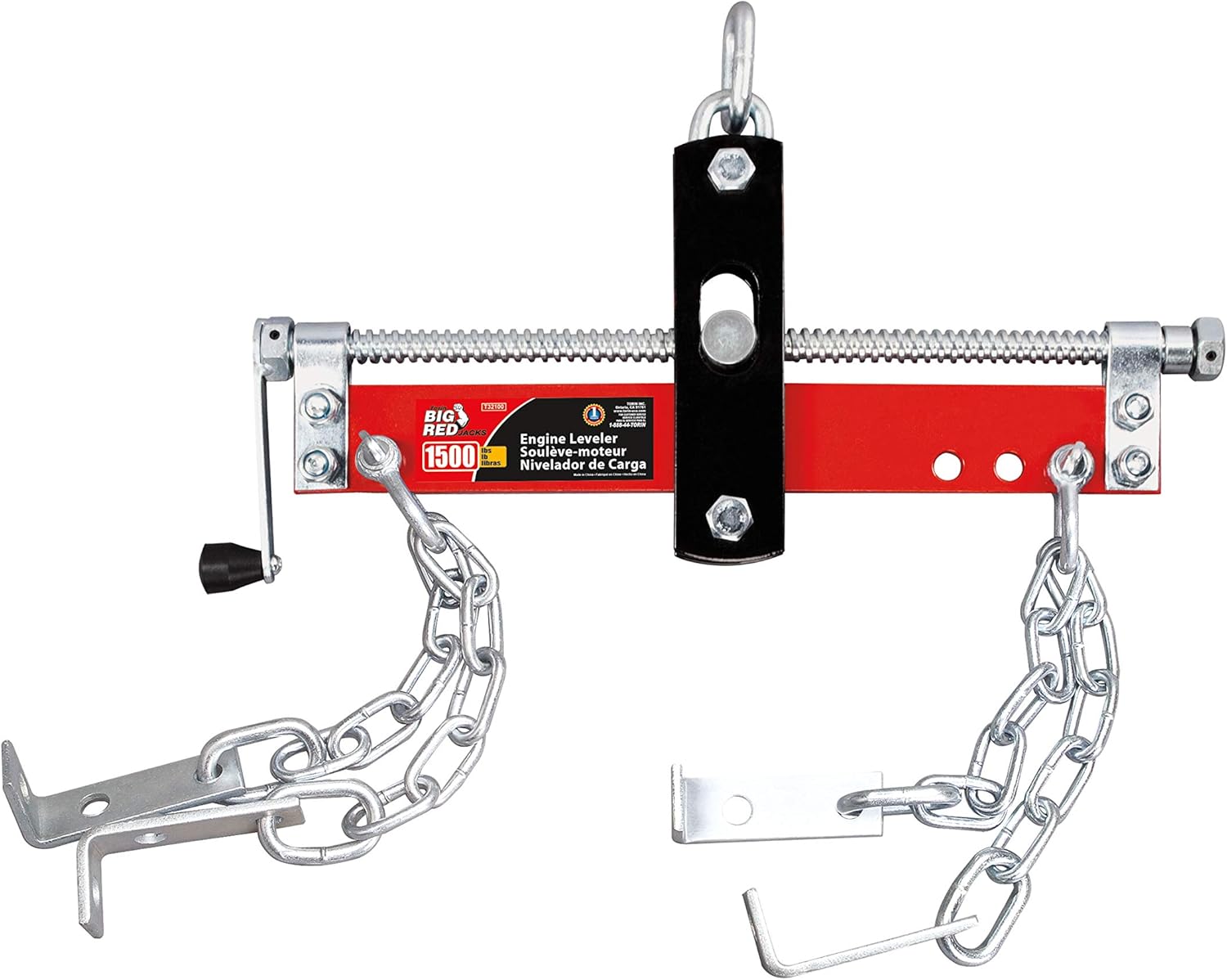 Steel 3 Position Engine Leveler with Adjustable Handle, 3/4 Ton (1,500 lb) Capacity, Pack of 2 W32101