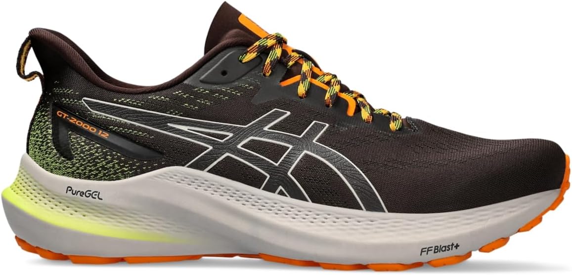 Men's GT-2000 12 Trail Running Shoes, 15, Nature Bathing/NEON Lime M344