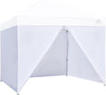 Full Zippered Walls for 10 x 10 Canopy Tent, 4 Walls (White) K29866