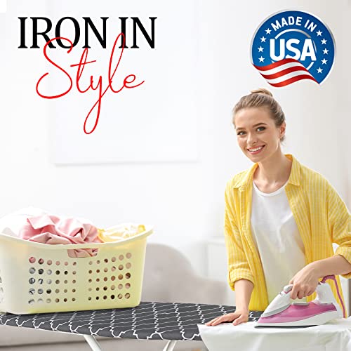 Compact Full Size Ironing Board with Thick Cover C417848