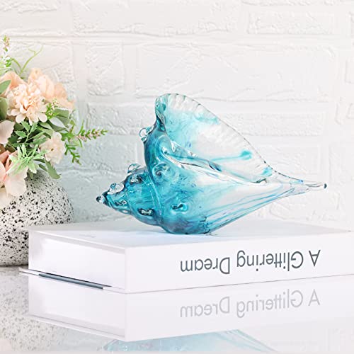 Blown glass conch statue U869039
