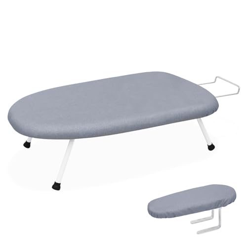 23.6" L x 14" W x 7" H Removable Sleeve Folding Legs Cotton Cover Countertop Ironing Board Y570118