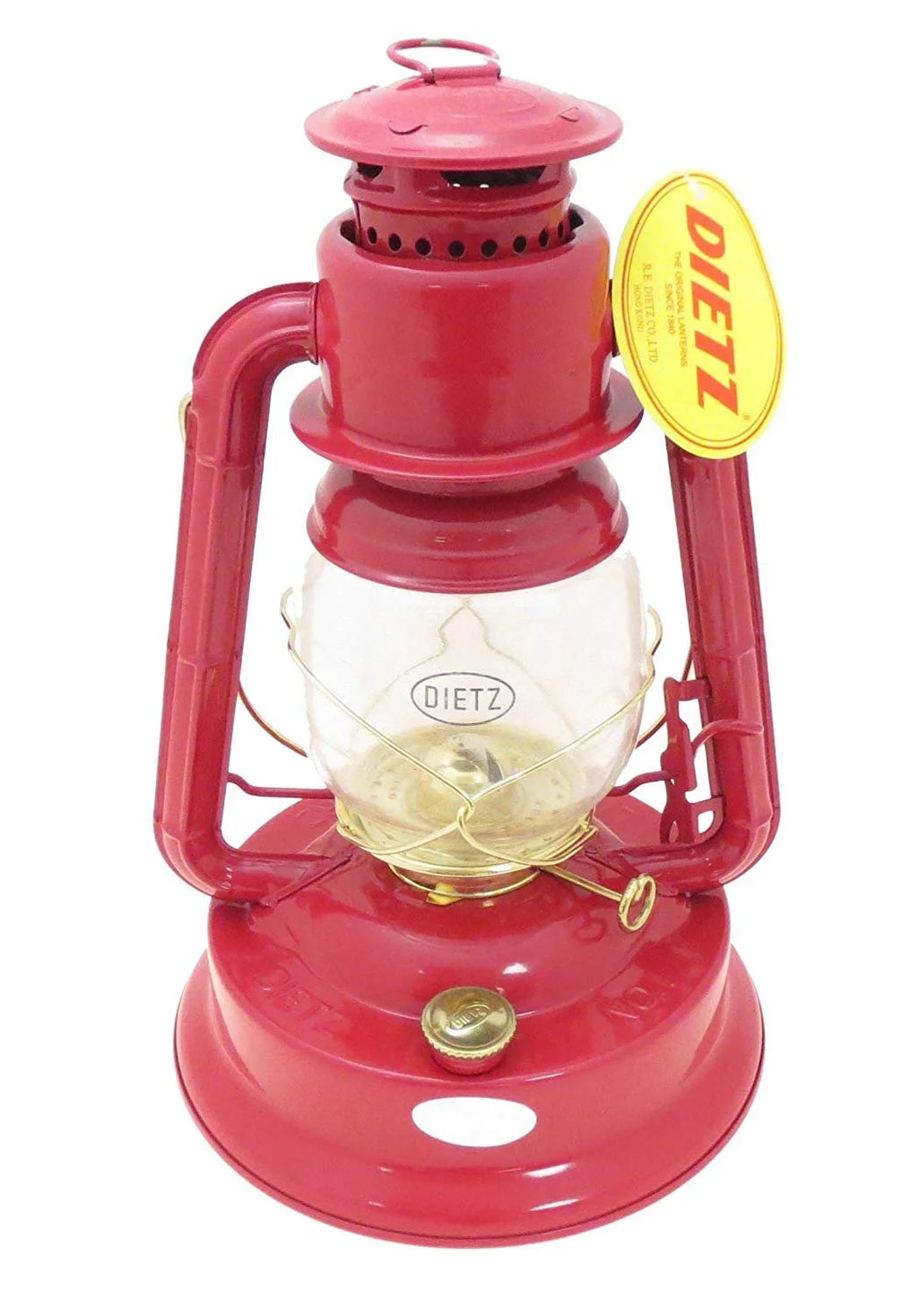 Red Gold Trim Oil Lamp Y243