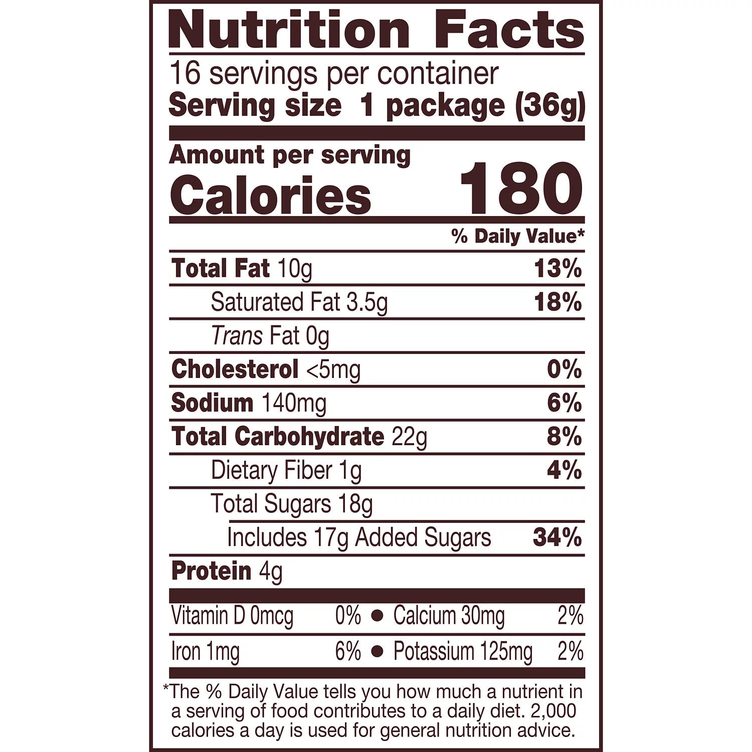 Milk Chocolate Peanut Butter Cups Candy, 1.3 oz, 16 Count P1199