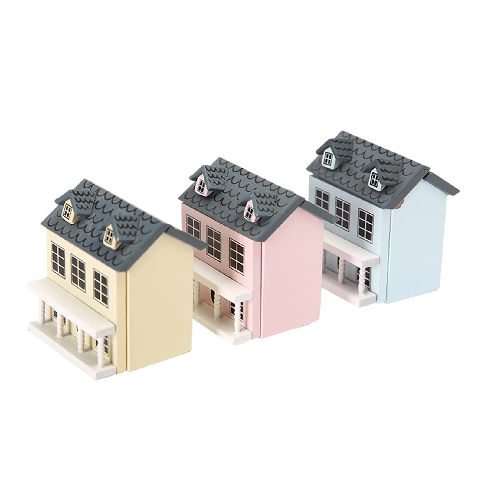 Miniature Villa Dollhouse with Kitchen Furniture Toy L15236