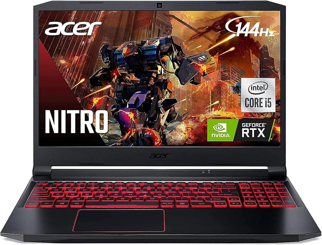 Nitro 5 Gaming Laptop 15.6" FHD 144Hz IPS Intel Core i5 NVIDIA GeForce RTX 3050 8GB DDR4 512GB NVMe SSD Backlit Keyboard X892