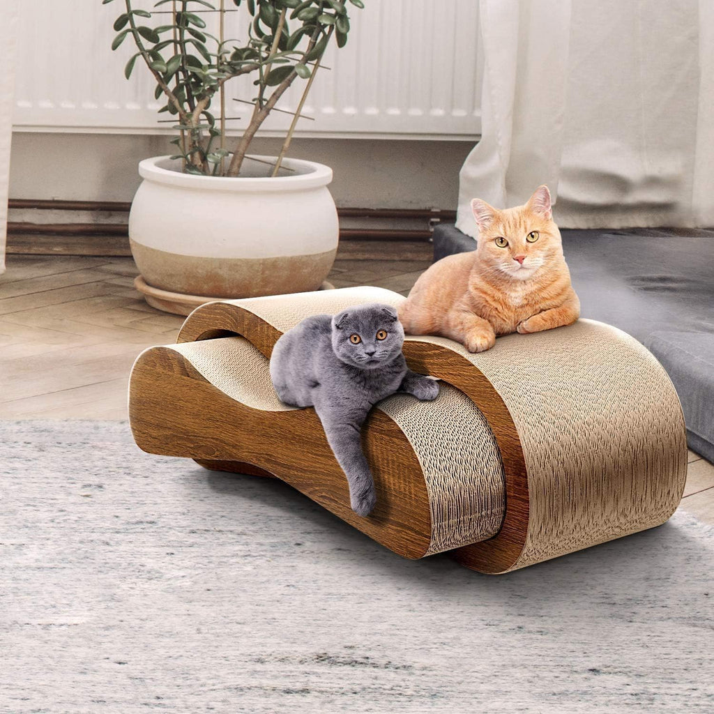 Cat Scratcher Cardboard Lounge Bed Scratching Post Q2352