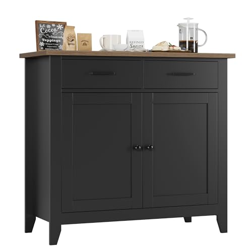 Grey Kitchen Storage Cabinet with 2 Drawers and 2 Doors G637