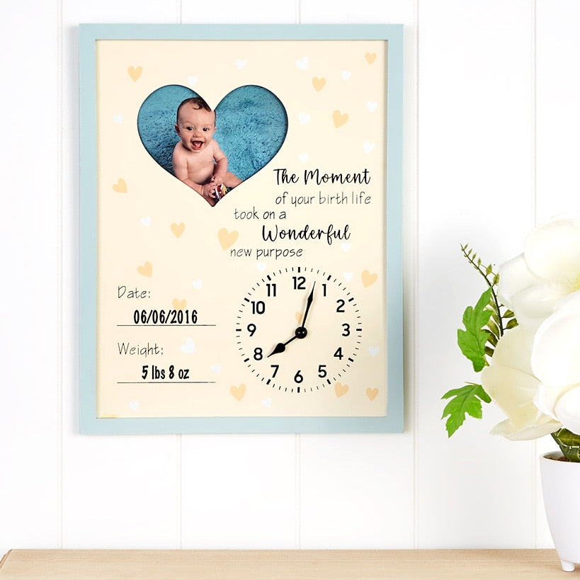 Baby Is Born Frame - Custom Newborn Keepsake