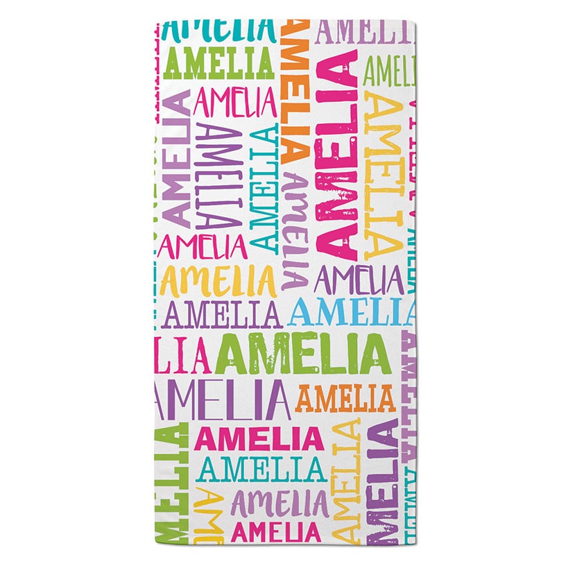 Personalized Name Beach Towels
