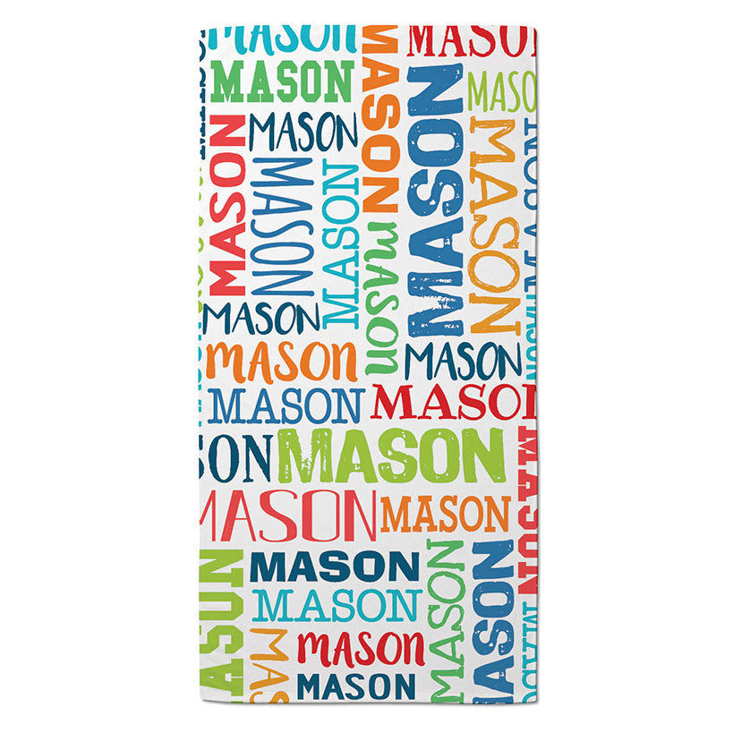 Personalized Name Beach Towels