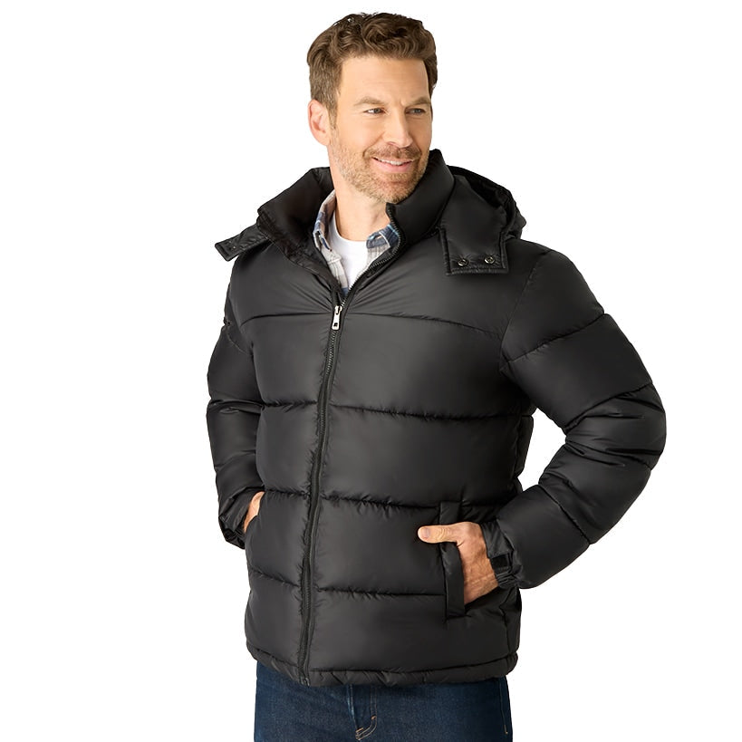 Men's Black Puffer Jacket U680