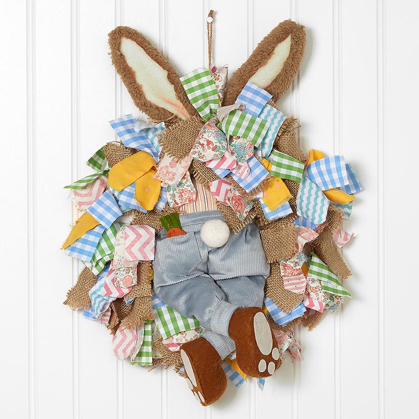 Easter Bunny Butt Wreath - Boy or Girl