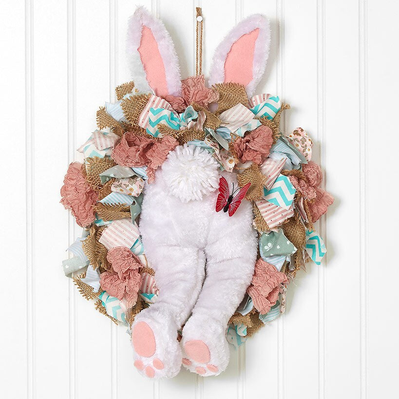 Easter Bunny Butt Wreath - Boy or Girl