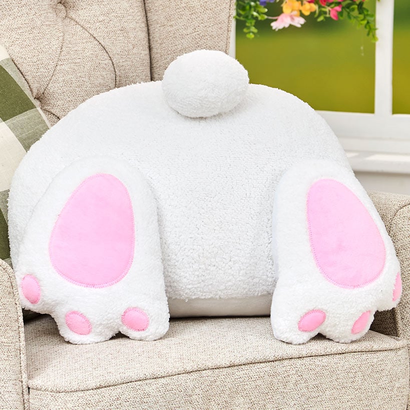 Burrowing Bunny Shaped Decorative Pillow
