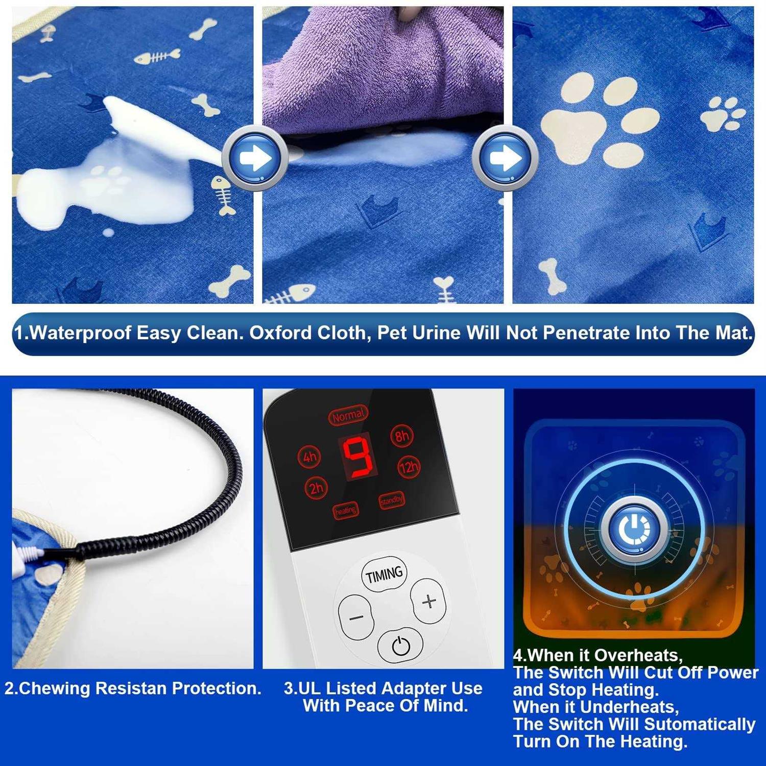 Pet Heating Pad for Cats Dogs Indoor Warming Mat K22978