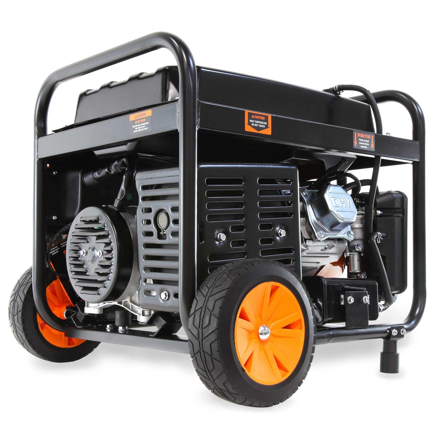 4750-Watt 120-Volt/240-Volt Dual Fuel Electric Start Portable Generator with Wheel Kit and CO Shutdown Sensor O250