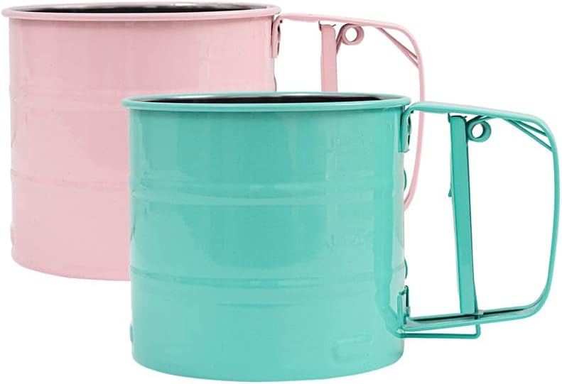 Pink Stainless Steel Hand-held Flour Sifter S507