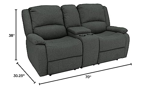 94" Double Recliner RV Sofa with Convertible Console V234