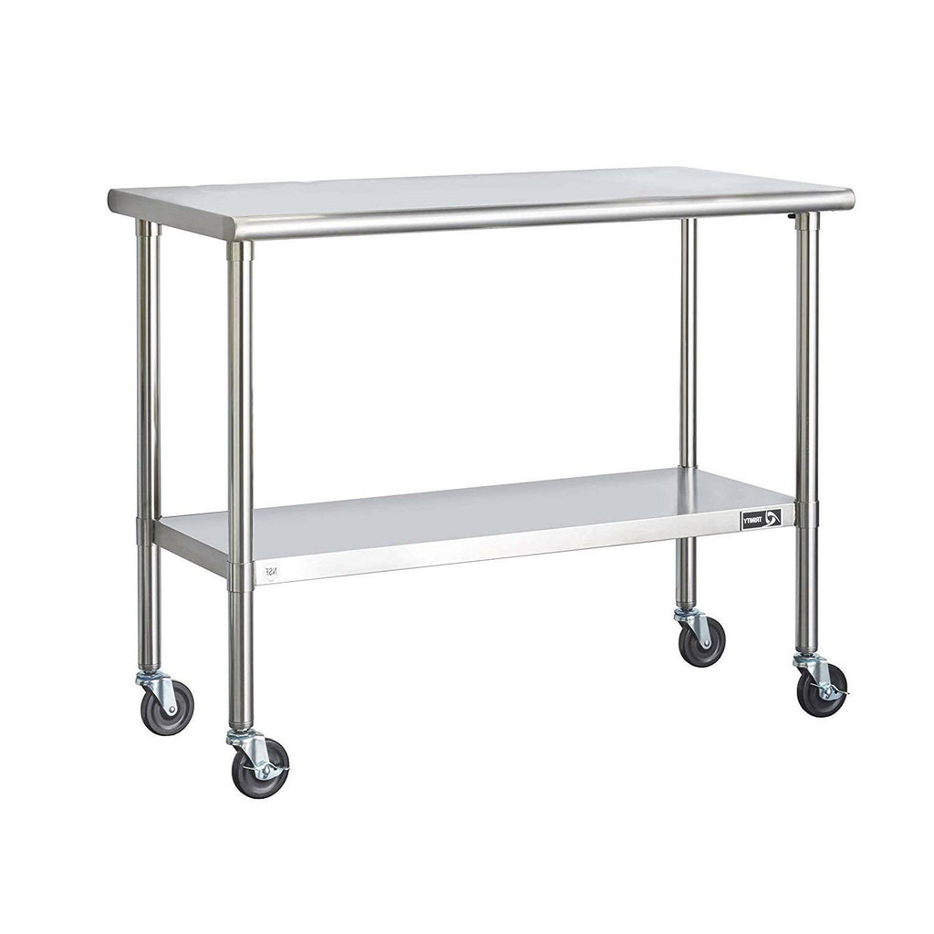 Stainless Steel Kitchen Island Cart with Casters U316