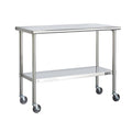 Stainless Steel Kitchen Island Cart with Casters U316