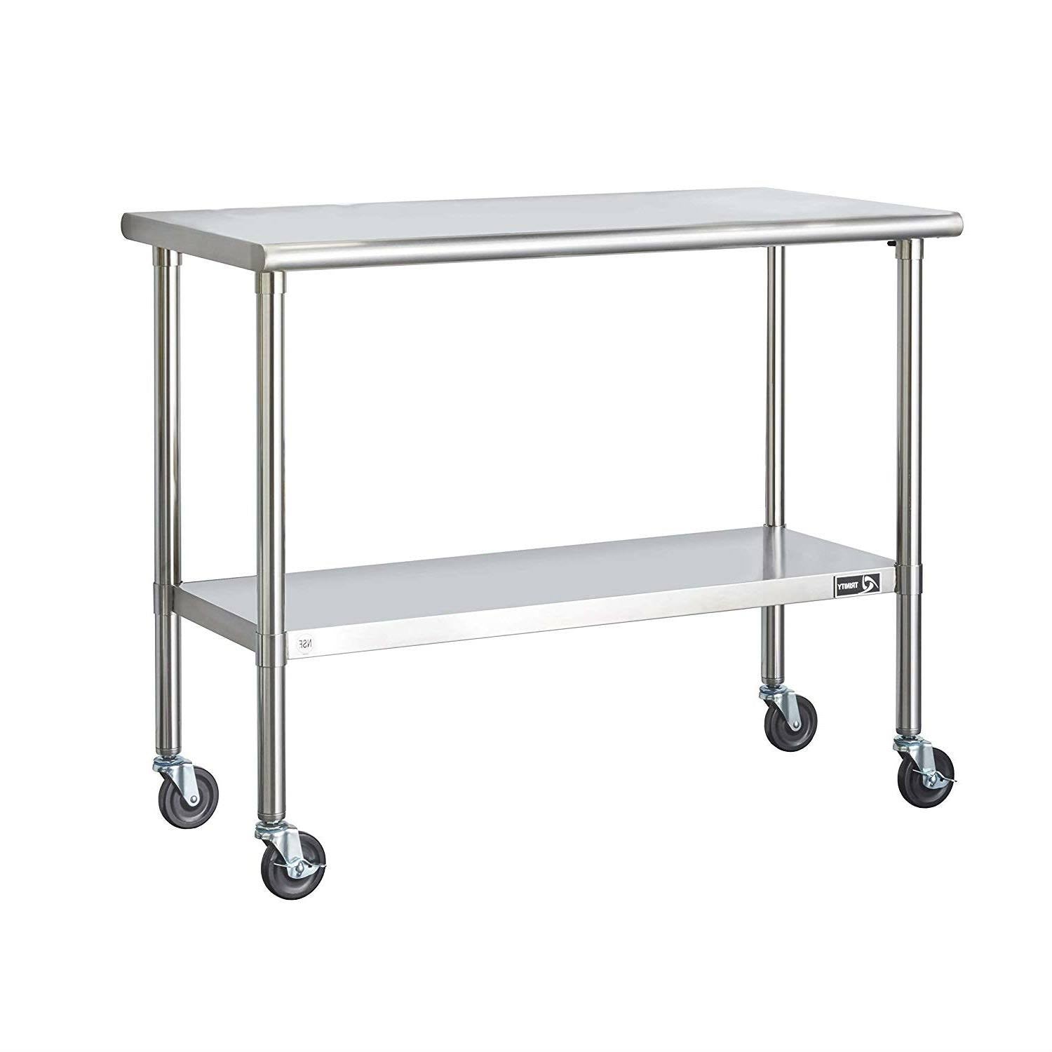Stainless Steel Kitchen Island Cart with Casters U316