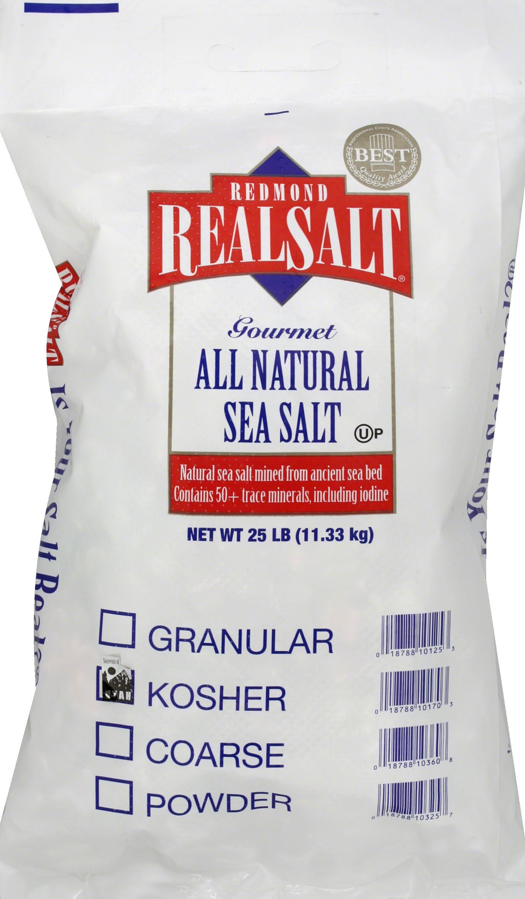 25 lb Kosher Sea Salt V7446