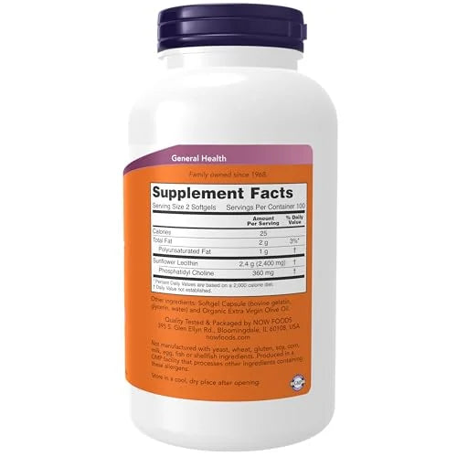 200 Softgels Sunflower Lecithin 1200 mg B84963