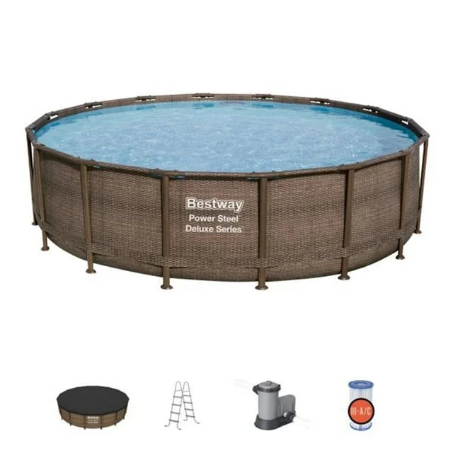 18’ x 48” Round Above Ground Pool Set T84022