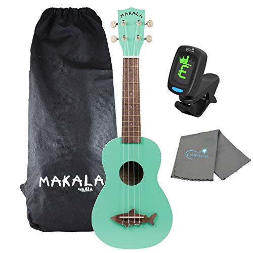 Surf Green Soprano Ukulele with Tuner and Polishing Cloth S55502