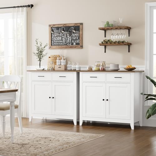 Grey Kitchen Storage Cabinet with 2 Drawers and 2 Doors G637