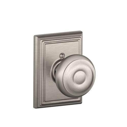 Bright Brass Georgian Door Knob Privacy Lock U288