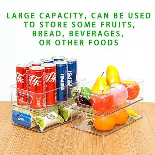 2 Pack Clear Plastic Stackable Storage Bin C98172