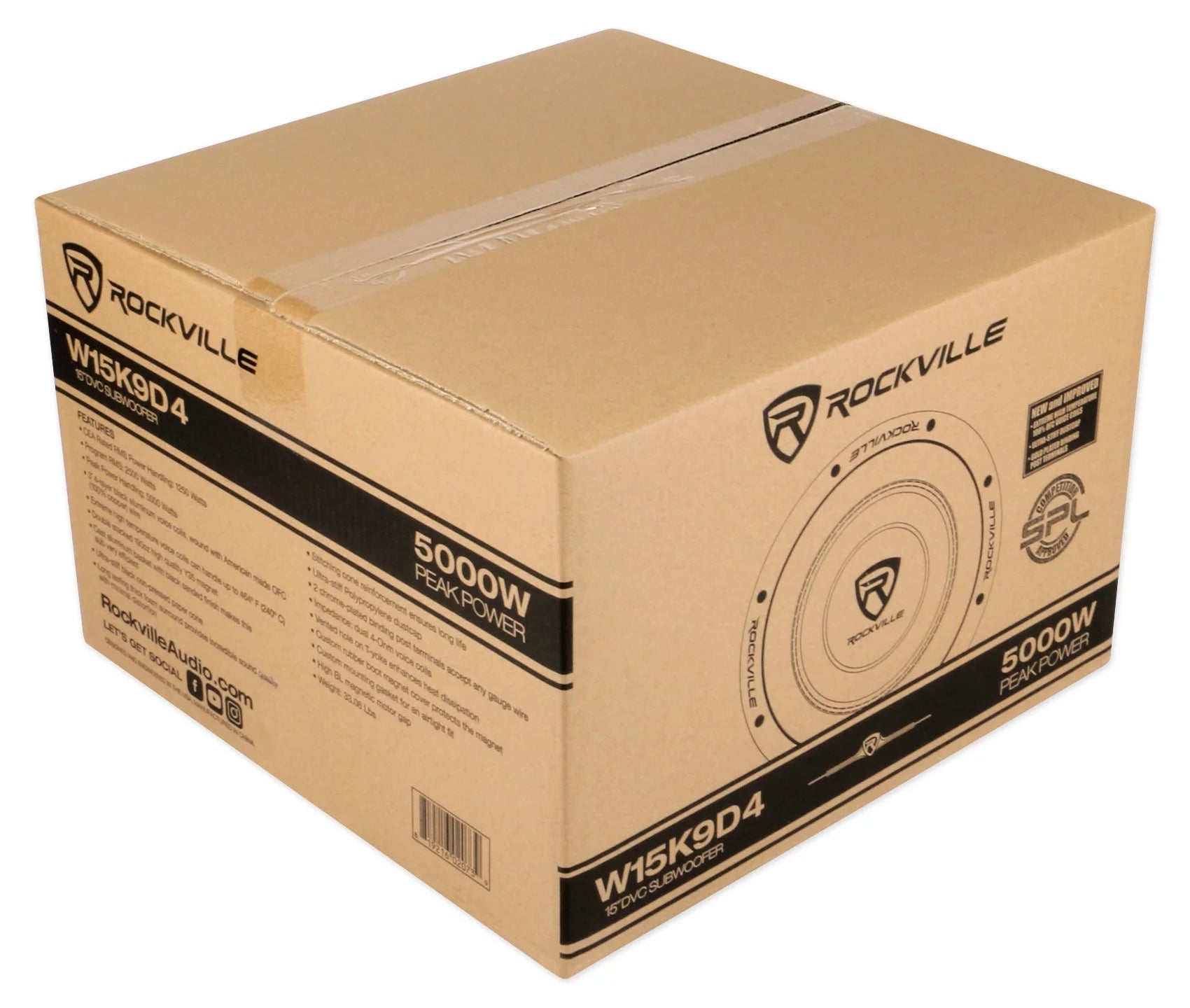 15" Dual 4-Ohm Car Audio Subwoofer 1250w RMS A464794
