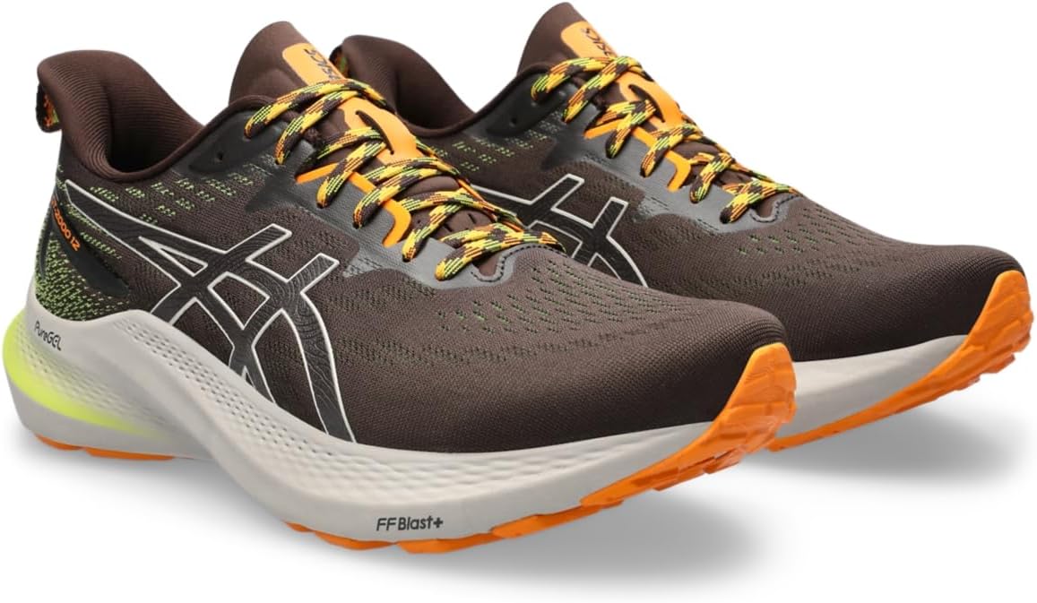 Men's GT-2000 12 Trail Running Shoes, 15, Nature Bathing/NEON Lime M344