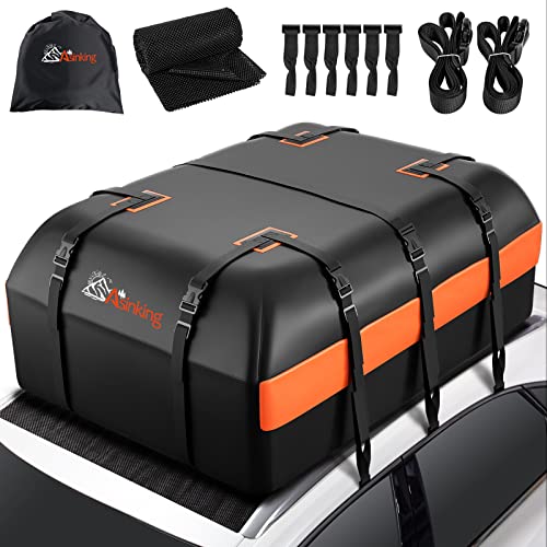 21 Cubic Feet Waterproof 840D Car Roof Bag with Anti-Slip Mat Z6665
