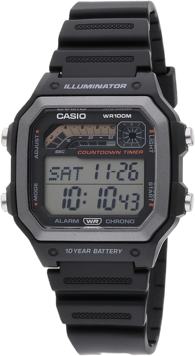 10-Year Battery Countdown Timer Alarm Chronograph Men's Watch V956804