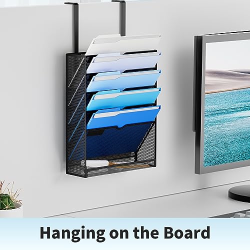 White 10-Tier Hanging Wall File Organizer J302