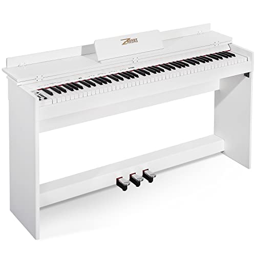 White 88 Key Weighted Digital Piano Keyboard H55392