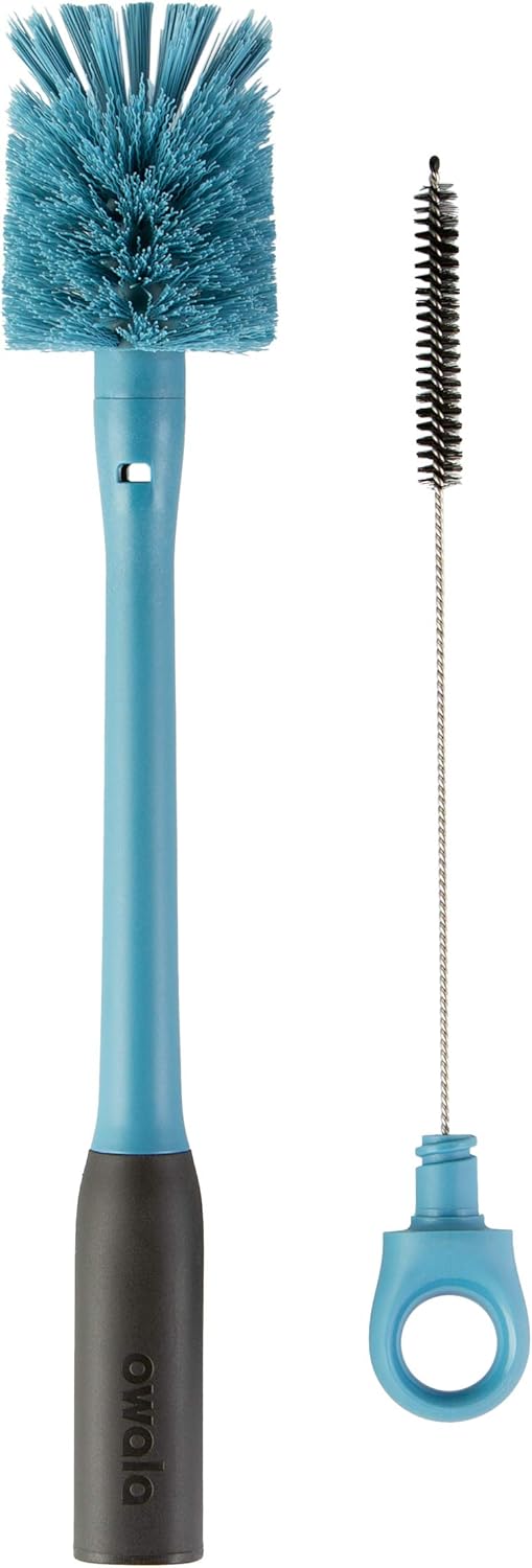 40-oz Insulated Stainless Steel Water Bottle with Straw Brush H289