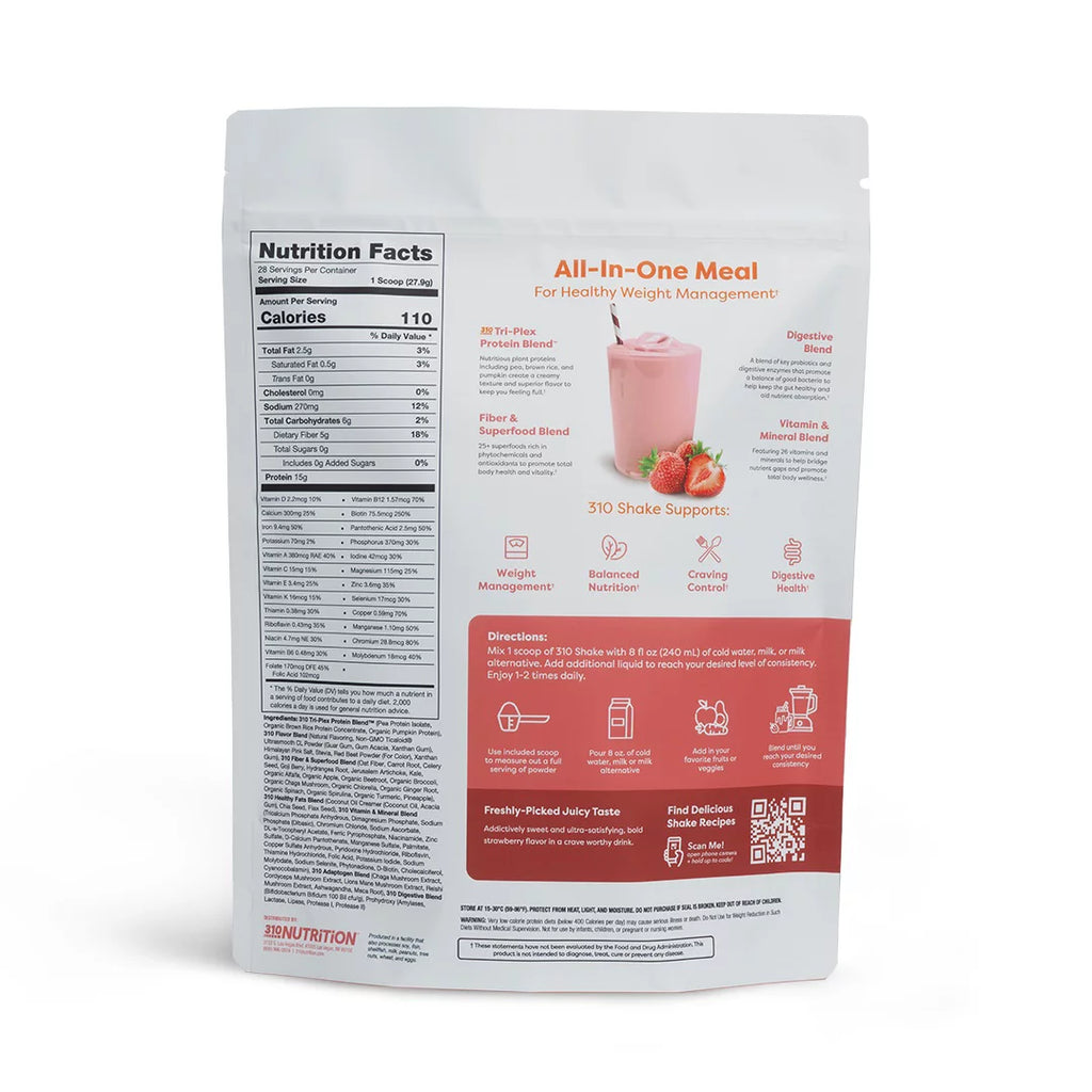 Strawberry Meal Shake, 28 servings H34902