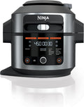 Silver/Black 8 Qt. Pressure Cooker Steam Fryer K39353