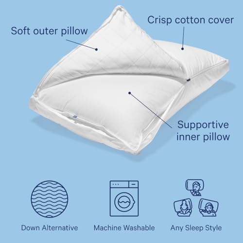King White Two Pack Pillow D9857