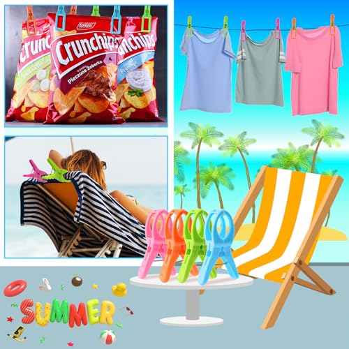 8 Pack Beach Towel Clips U375