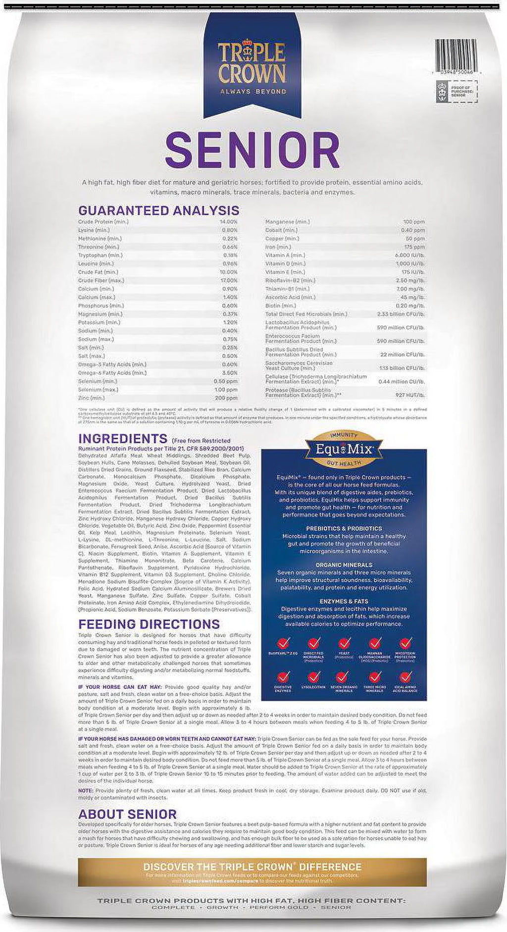 50 lb. Bag Horse Feed V418334