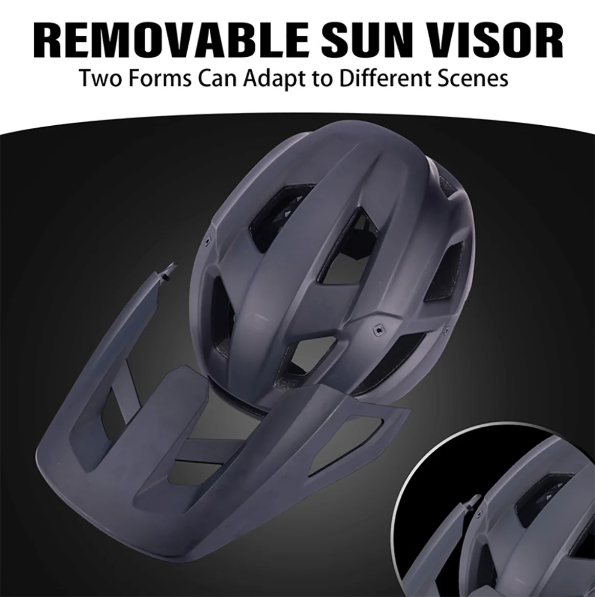 Yellow Adjustable Mountain Bike Helmet 55-61cm U2677