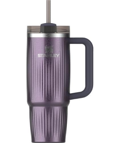 30 oz Insulated Stainless Steel Tumbler with Handle and Straw P35977