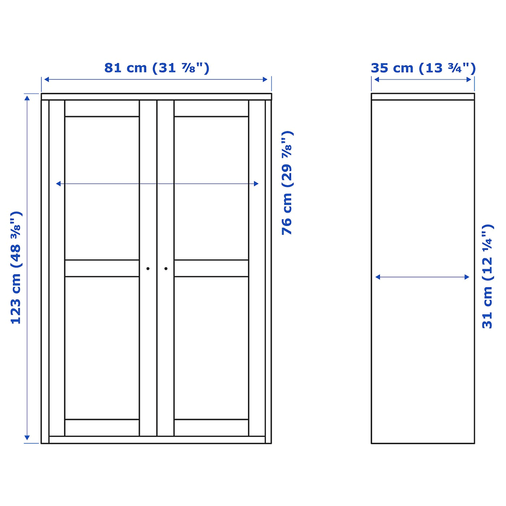 White Glass-Door Cabinet Z783216