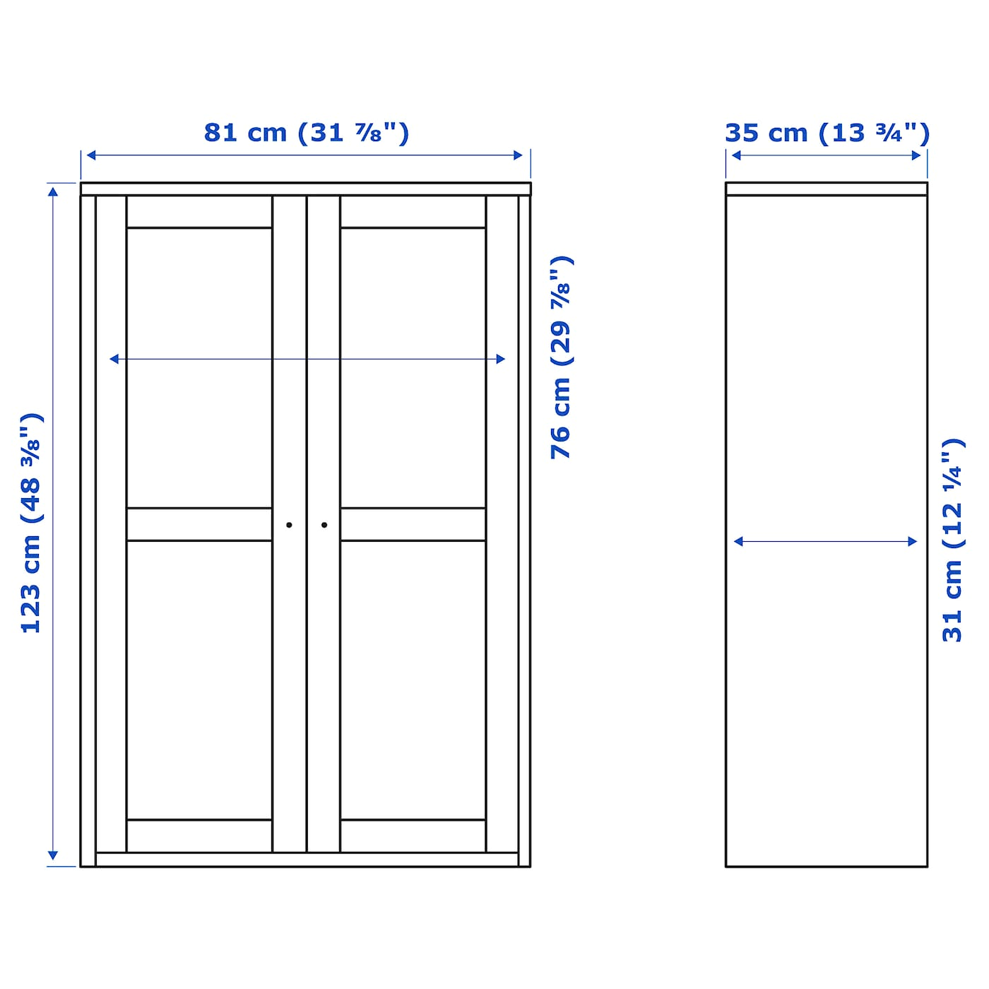 White Glass-Door Cabinet Z783216