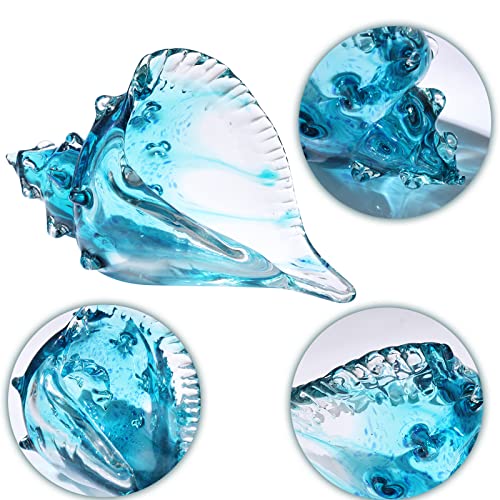 Blown glass conch statue U869039